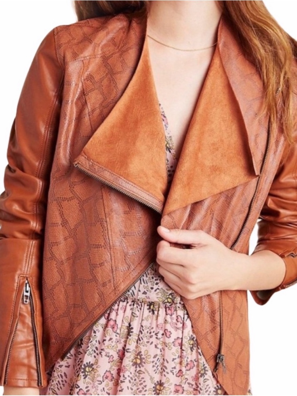 Blank NYC Sharona Snake printed jacket